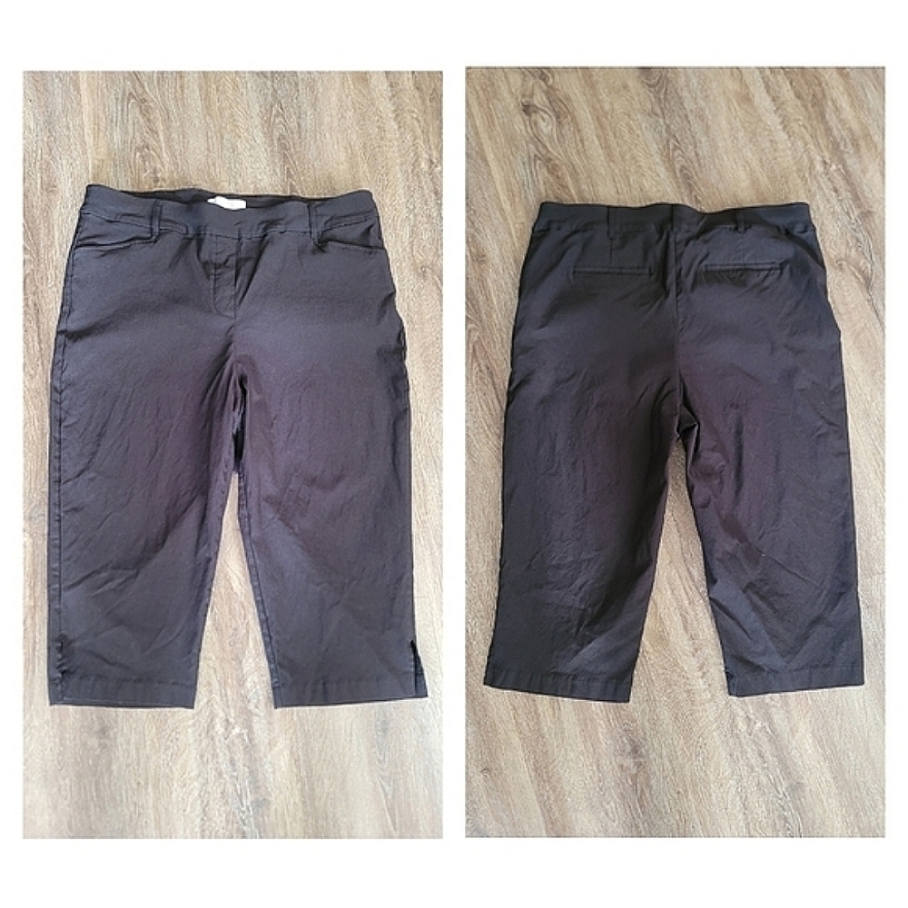 Penningtons Plus Black Capris Pants Size 20 #827